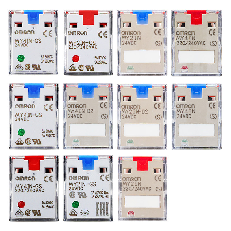 正宗原装欧姆龙MY2IN一MY4IN-D2-GS中间继电器MY2N MY4N 24V 220V