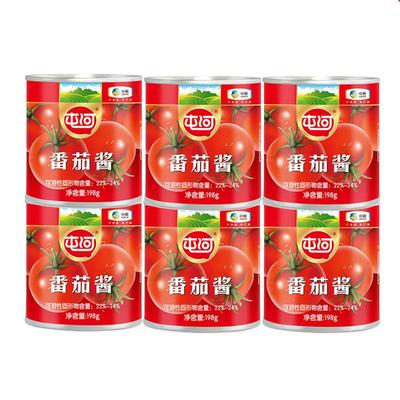 中粮屯河番茄酱小包装西红柿膏罐头无添加防腐剂商家用新疆蕃茄酱