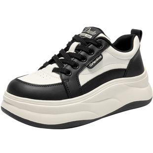 大东官方厚底休闲鞋女款2026新款春季女鞋增高板鞋熊猫鞋百搭鞋子