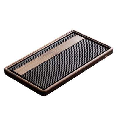 德国电木茶盘镶嵌北美黑胡桃木