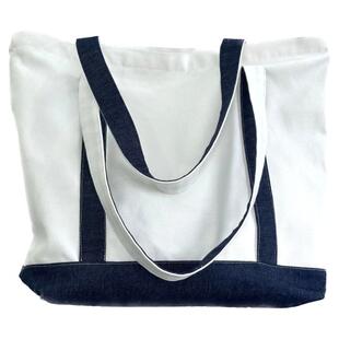 帆布包定制logo高档厚手提带拉链大容量礼品袋通勤帆布袋设计师女