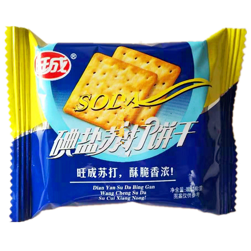 新品碘盐发酵小包装休闲苏打饼干
