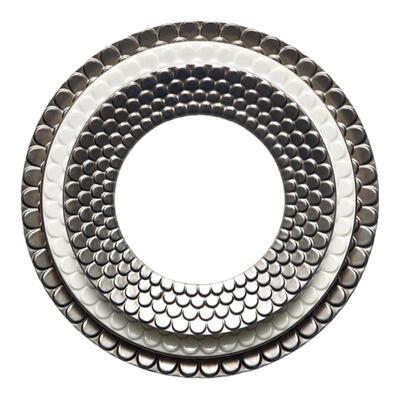 L'OBJET甜点椭圆盘陶瓷铂金手绘