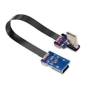 typec转mini usb延长数据线公对母迷你公充电5P接口T型车载行车记录仪电子狗ttpc供电源线航拍软排线超薄转接