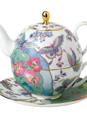 Wedgwood田园风骨瓷下午茶子母壶