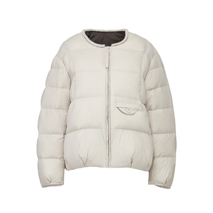 短款羽绒服女2025新款小个子爆款韩版宽松圆领白鸭绒时尚冬季外套