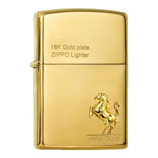 ZIPPO官方18K镀金马到成功生肖防风打火机情侣送男朋友情人节礼物