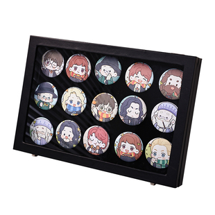 吧唧展示框桌面金属徽章动漫周边谷子展示盒大容量胸针收藏收纳盒