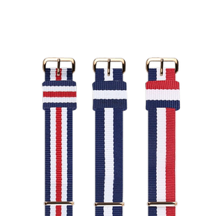 尼龙表带男女配件适用于欧米茄海马300幽灵党NATO北约007占士邦