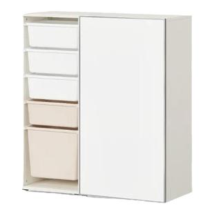 hanssem汉森玩具收纳柜蒙氏儿童磁吸画板学习置物架北欧储物柜子