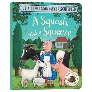 小房子变大房子 英文原版 A Squash and a Squeeze 纸板书 英文版儿童英语启蒙经典故事书 全彩插图 朱莉娅唐纳森 Julia Donaldson