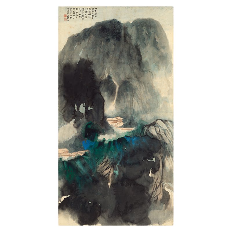 高清艺术喷绘画芯临摹学习卷轴画