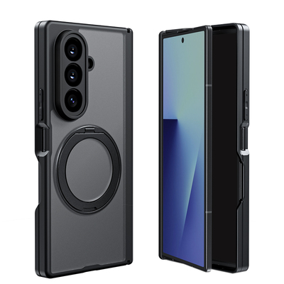 Balueus适用三星Zfold7手机壳高端折叠屏w26心系天下肤感磨砂保护套Galaxy双中轴全包防摔fold7磁吸支架外壳