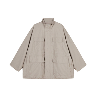 JNBY/江南布衣春秋风衣立领工装外套女极简宽松大气休闲5O7910630