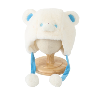 宝宝帽子2025新款冬天加厚保暖帽儿童冬季一岁男孩防风护耳毛绒帽