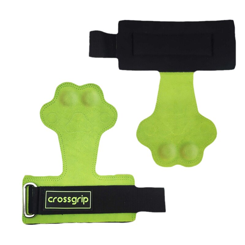 crossgrip伽满猫爪护掌牛皮助力带女健身硬拉引体划船手掌握力带