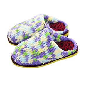 孺子牛橡胶鞋底手工毛线拖鞋居家保暖防滑耐穿手工冰条线拖鞋成品