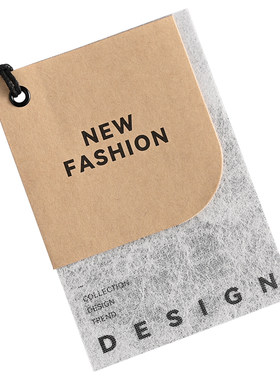服装店原木风吊牌logo定制设计