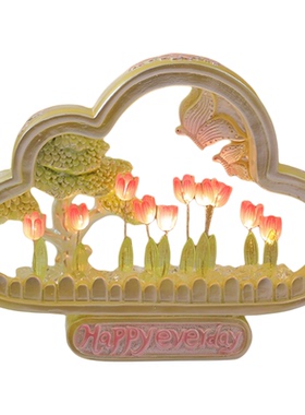 郁金香小夜灯手工生日礼物