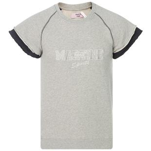【折扣】MARTINE ROSE 春季男女同款灰色棉质插肩袖圆领T恤短袖