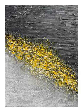 纯手绘油画玄关抽象立体客厅挂画