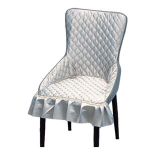 餐厅餐桌鱼尾椅子套罩弧形餐椅套罩座套高级感四季凳子靠背保护套