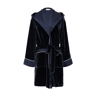 Diva羽毛丝绒睡衣套装