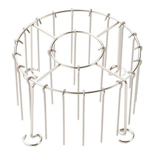 展艺空气炸锅烧烤架家用烤箱用不锈钢吊炉架立式烧烤架烤串架签子