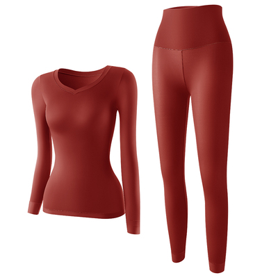 超薄无痕保暖内衣女秋衣秋裤套装