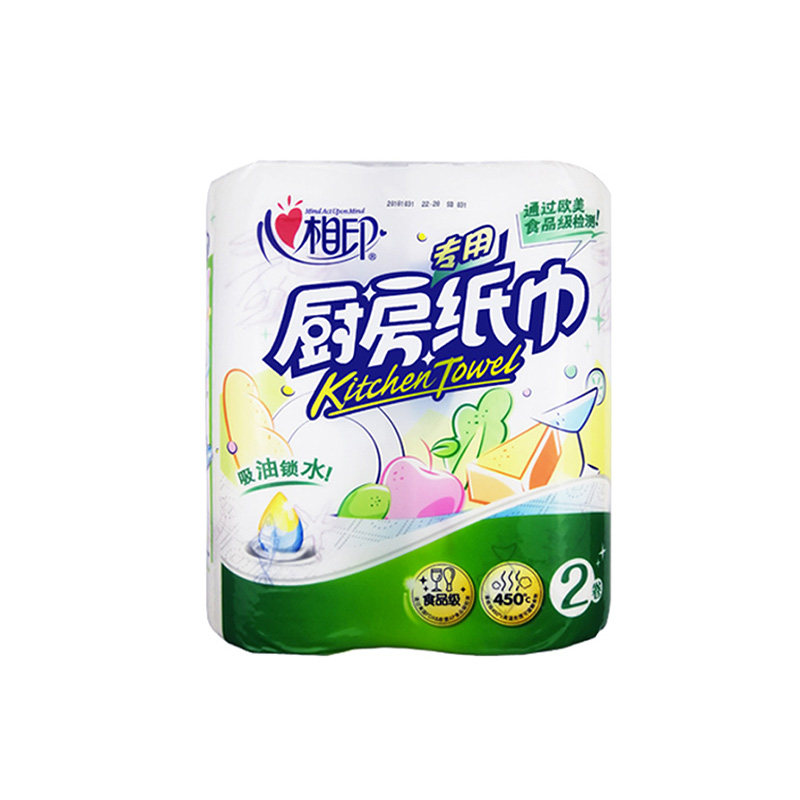 心相印厨房纸巾专用吸水4提8卷