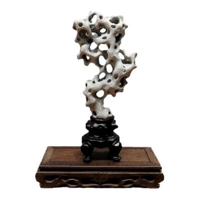 天然太湖石原石摆件保真