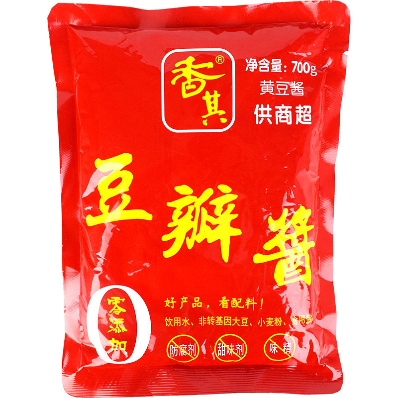 香其豆瓣酱700g每袋 多省包邮香其黄豆酱东北大豆酱东北大酱