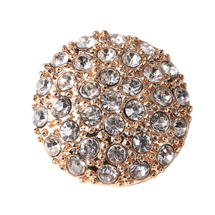 金属水钻皮草貂皮大衣高档纽扣女上衣毛衣风衣外套高级感水晶扣子