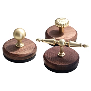 胡桃木磁吸挂钩强力入户门后玄关装饰挂衣钩免打孔冰箱贴法式复古