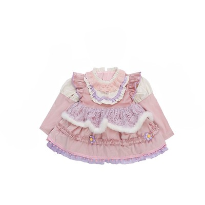 女童玲娜贝儿连衣裙秋冬加绒裙子