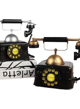 复古怀旧酒吧餐厅橱窗复古电话机