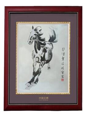 五艺云锦挂画水墨特色奔马图