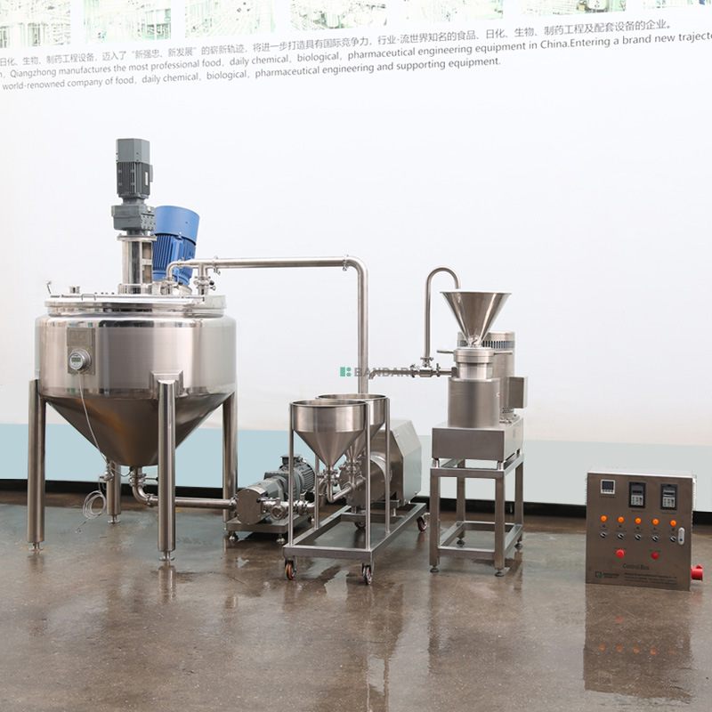高剪切全自动乳化机沙拉酱蛋黄酱食品搅拌罐100l真空均质乳化机组