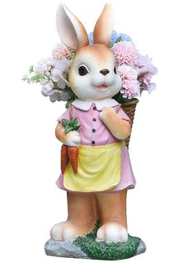 花园装饰庭院摆件卡通仿真小兔子