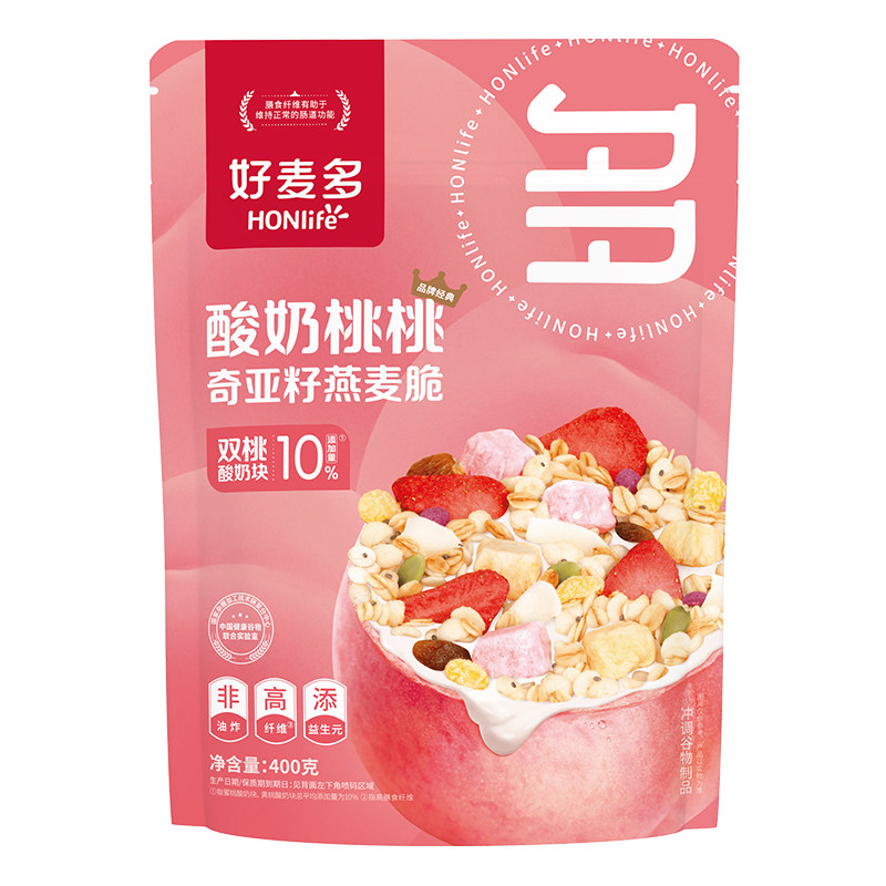 好麦多水果坚果燕麦片代餐即食