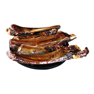 雅妹子腊排骨250g四川特产烟熏土猪肉生态黑猪肉腊中排农家自制