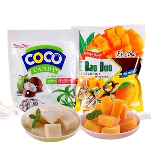 泰国风味椰子糕糖果芒果软糕500g独立包装小零食甜点喜糖网红食品