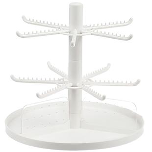 钥匙扣收纳架周边咕卡立牌陈列小手链架旋转挂钩多层首饰展示架