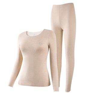 猫人无痕保暖内衣女士2025新款羊毛蚕丝发热秋衣秋裤套装女生冬季