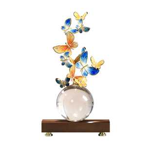 珐琅彩桌面摆件客厅玄关轻奢高档电视柜工艺品装饰高级感招财礼物