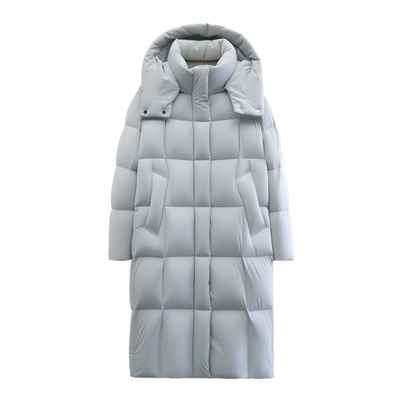 雅鹿冬季防风加厚保暖女中长羽绒