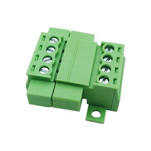 免焊锁板固定15EDGKPM-3.81mm带耳对插绿色接线端子公母套LC10NMG