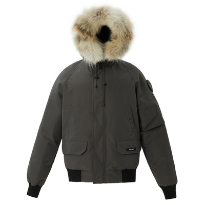 加厚飞行员夹克工装90绒羽绒服