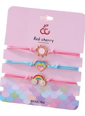 女生可爱高弹松紧儿童手链手绳