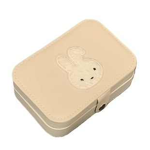 首饰收纳盒精致高档耳钉发饰耳环项链首饰盒小型便携防氧化盒子